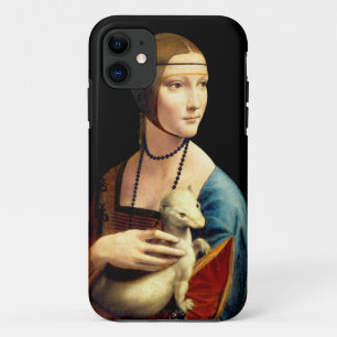 Dame met een hermelijn van Leonardo Da Vinci iPhone 11 Hoesje
