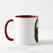 Dame met een Pigeon Coffee Mok (Links)