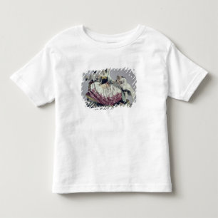 Dame met een schoothondje, man en zwarte bediende, kinder shirts