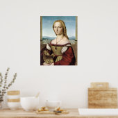 Dame met eenhoorn - Raphael - c1506 Poster (Keuken)