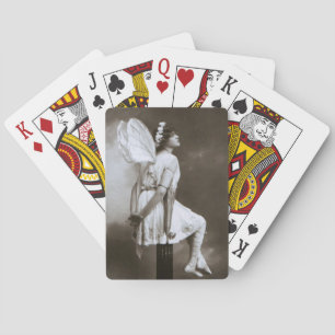 Dame met Faerie Wings fotokaarten Pokerkaarten