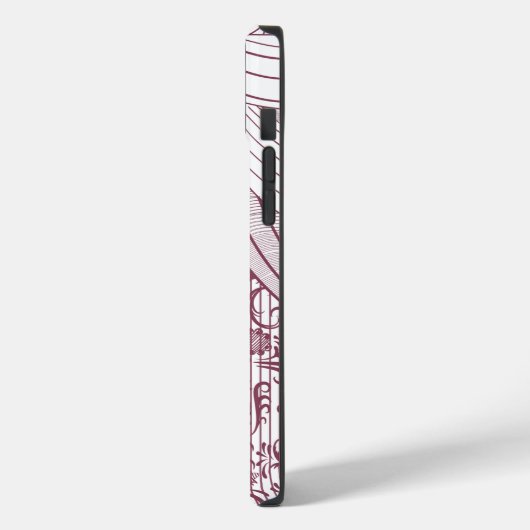 dame met gitaar Case-Mate iPhone case (Achterkant / Links)