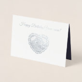 Dame met gitaar folie kaarten (Voorkant)