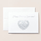 Dame met gitaar folie kaarten (Voorkant met envelop)