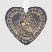 Dame met gitaar ornament (achterkant)