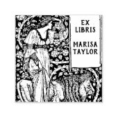 Dame met lionboekje  zelfinktende stempel (Design)