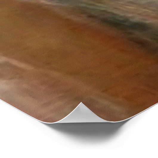 dame met paarse bloemen en Roos Poster (Hoek)