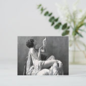 Dame met Pearls Briefkaart (Staand voorkant)