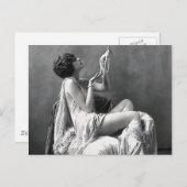 Dame met Pearls Briefkaart (Voorkant / Achterkant)