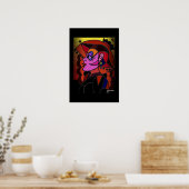 Dame met Pet Poster (Keuken)
