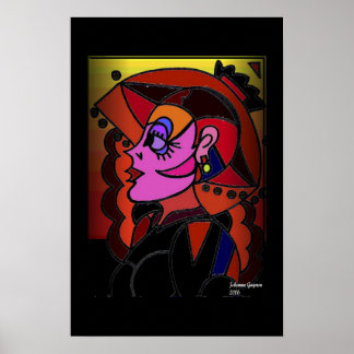 Dame met Pet Poster