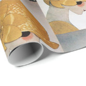 DAME MET RODE ROOS / Beauty Mode Cadeaupapier (Rol Hoek)