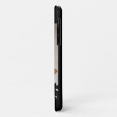 DAME MET ROOD ROZENMONOGRAAM Case-Mate iPhone CASE (Achterkant/links)