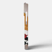 DAME MET ROOD ROZENMONOGRAM Case-Mate iPhone CASE (Achterkant / Links)