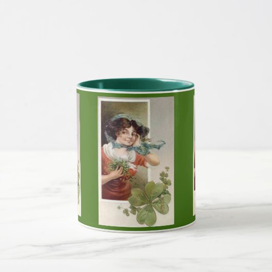 Dame met Shamrocks Mok (Midden)