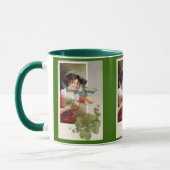 Dame met Shamrocks Mok (Links)