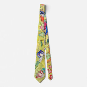 Dame met waaier van Gustav Klimt, Vintage Japonism Stropdas