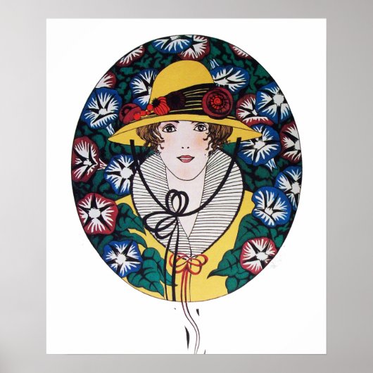 Dame met Windeieren Poster (Voorkant)