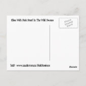  dame met zwanen briefkaart (Achterkant)