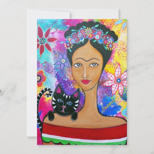 DAME MEXICAINE ET SES INVITATIONS DE CAT (Devant)