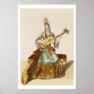 Dame of Quality Speaker the Guitar, mode bord, Poster