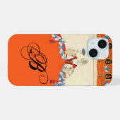 DAME ORANGE CRÉATRICE DE COSTUMES DE MODE MONOGRAM (Verso Horizontal)