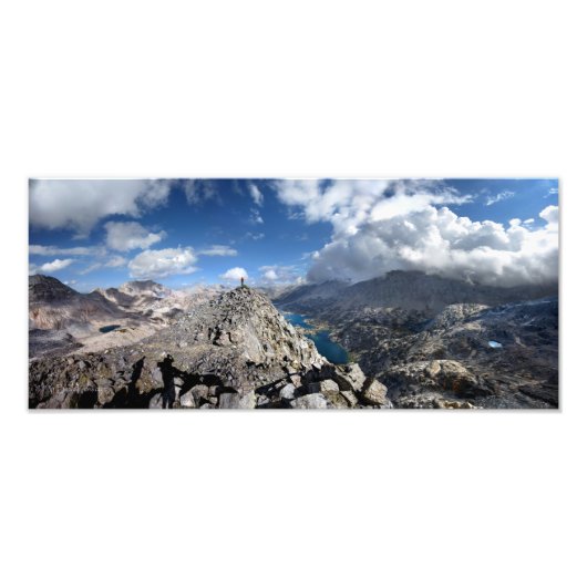 Dame over zeldzame meren - John Muir Trail Foto Afdruk (Voorkant)