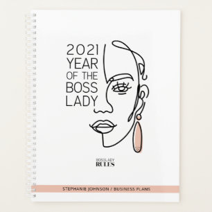 Dame patronne Ligne Art Typographie 2021 Entrepris