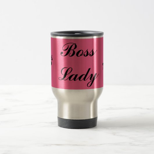 Dame patronne, $, $, Tasse de voyage (Centre)