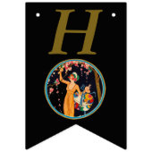  dame Picking Pink Cherry Blossom Black Vlaggetjes (Eerste vlag)