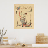 dame poster (Keuken)