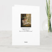 Dame Reading door Venster Kaart (Achterkant)