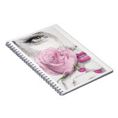 Dame rose avec cahier de rose rose (Côté Droit)