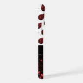 Dame rouge fausse brillance motif monogramme (Côté droit)