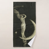 dame sur la lune (Serviette de bain)