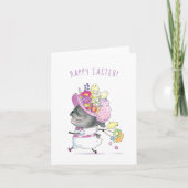 Dame Tulip zwarte pap Kaart (Voorkant)