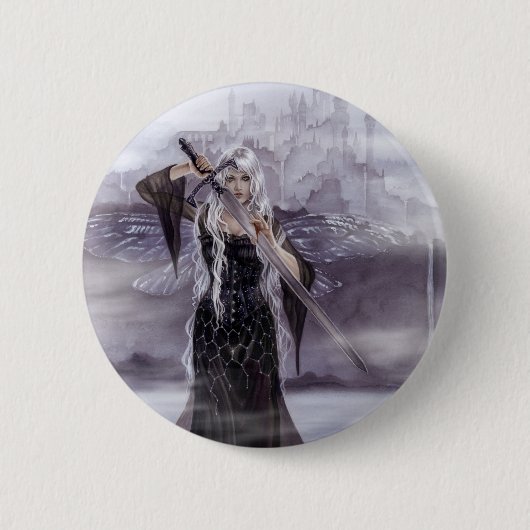 Dame van Avalon Badge/Button Ronde Button 5,7 Cm (Voorkant)