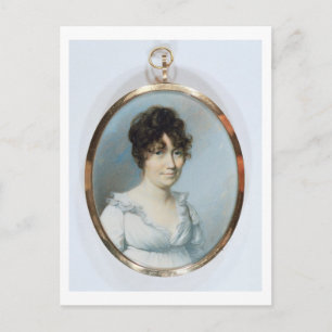 Dame van de blindfamilie (w/c en gouache op ivoor) briefkaart