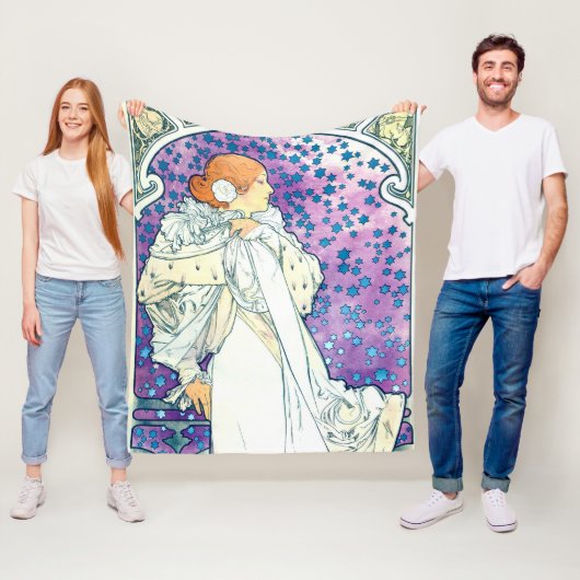 Dame van de Camelias, Alphonse Mucha Fleece Deken (In situ)
