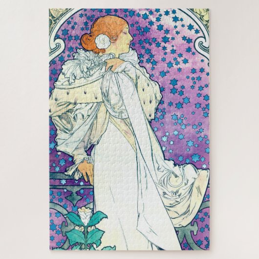 Dame van de Camelias, Alphonse Mucha Legpuzzel (Verticaal)