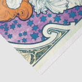 Dame van de Camelias, Alphonse Mucha Tissuepapier (Detail)