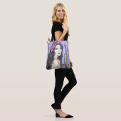 Dame van de Canvas tas (Op model)