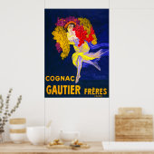 Dame van de druiven poster (Keuken)