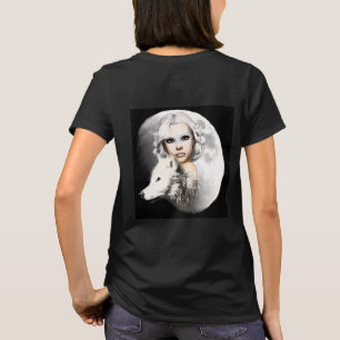Dame van de maan t-shirt