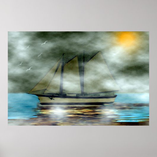 Dame van de mist poster (Voorkant)