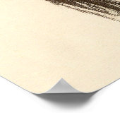 dame van de Mode met een lentedress Poster (Hoek)