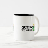 Dame van de mok van de spreadsheets van tweetone k (Voorkant rechts)