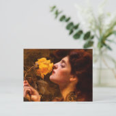 Dame van de Rozen van Franz Dvorak Briefkaart (Staand voorkant)