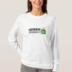 Dame van de spreadsheets t-shirt