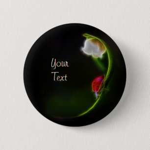 Dame van de Vallei Ronde Button 5,7 Cm